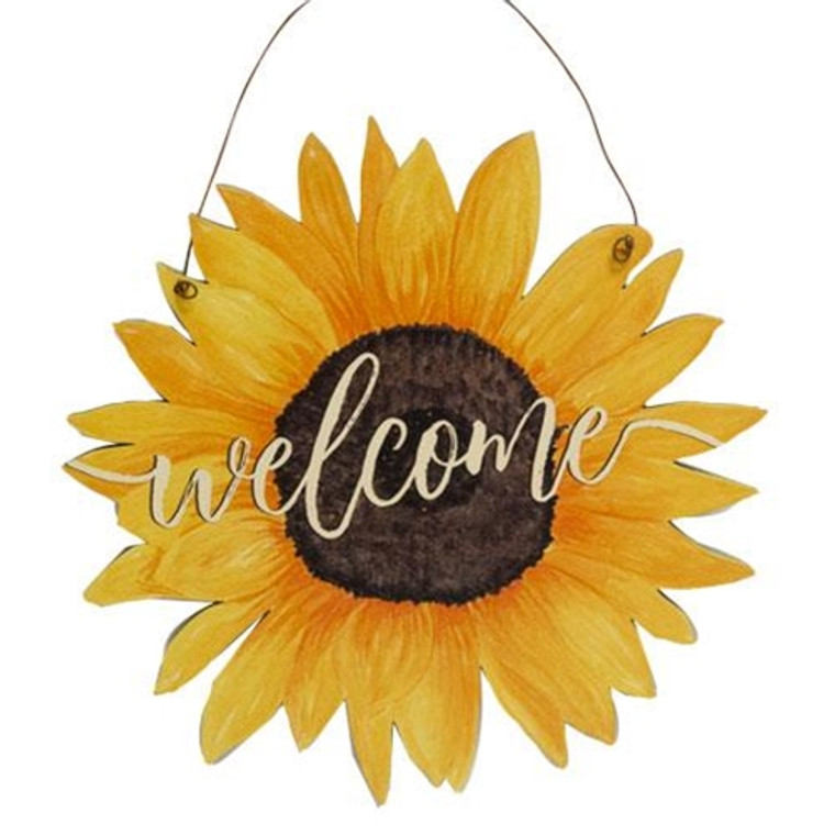 Sunflower Welcome Sign G35235 By CWI Gifts