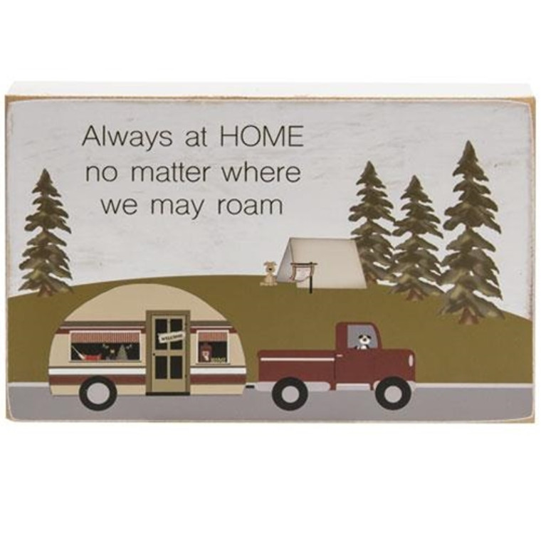 Always At Home Camper Block G35280 By CWI Gifts