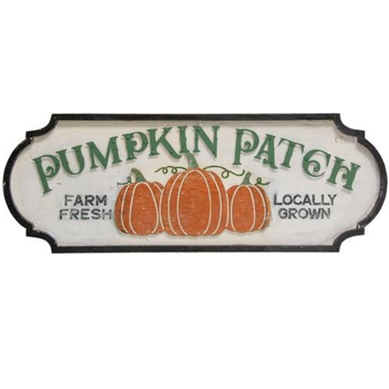 Pumpkin Patch Wooden Sign G60325 By CWI Gifts