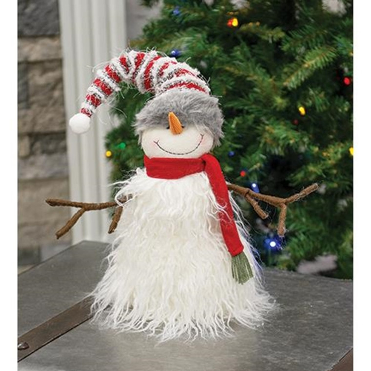 Plush Furry Snowman GADC2730 By CWI Gifts