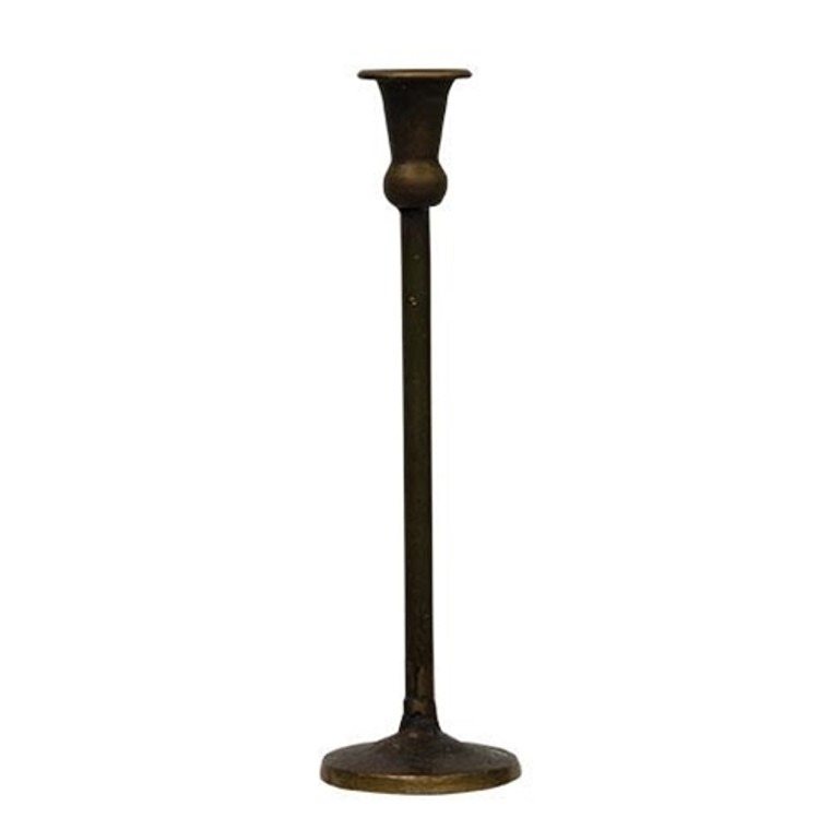 Antiqued Brass Maglia Taper Holder 12.5" GHM5537 By CWI Gifts