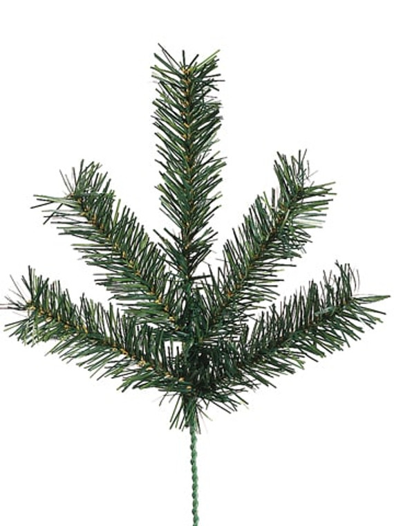 11" Canadian Pine Spray X5 (Pack Of 72) YSC105- By Silk Flower