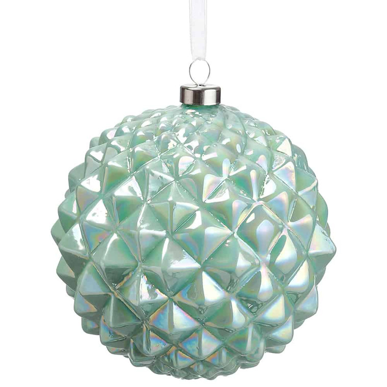 4.75" Glass Ball Ornament Seafoam (Pack Of 6) XGN230-SF By Silk Flower