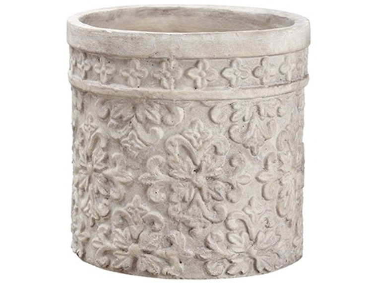 10.75"H X 10.75"D Terra Cotta Planter White (Pack Of 2) ACC673-WH By Silk Flower