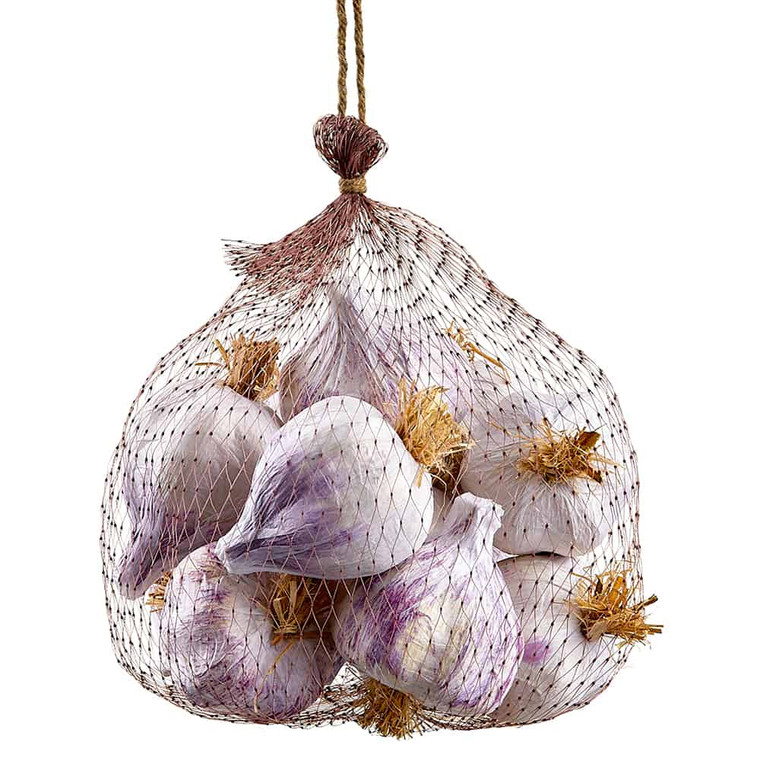 1.9" - 2.3" Garlic (12 Ea/Meshed Bag) White Purple (Pack Of 12) VZG004-WH/PU By Silk Flower