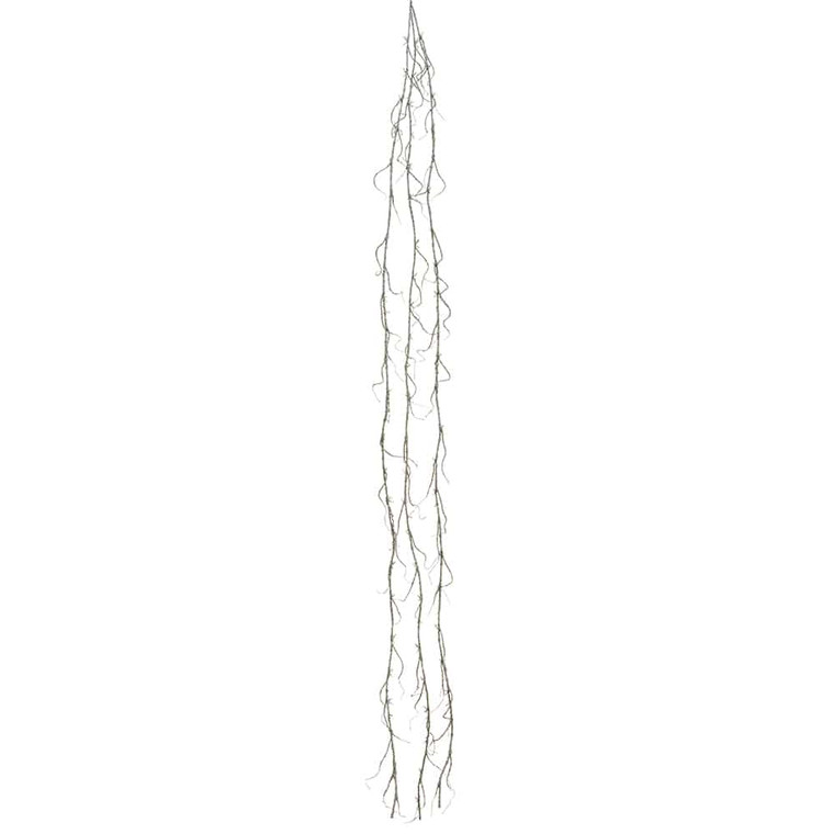 6' Glittered Plastic Twig Garland Silver (Pack Of 6) XAG099-SI By Silk Flower
