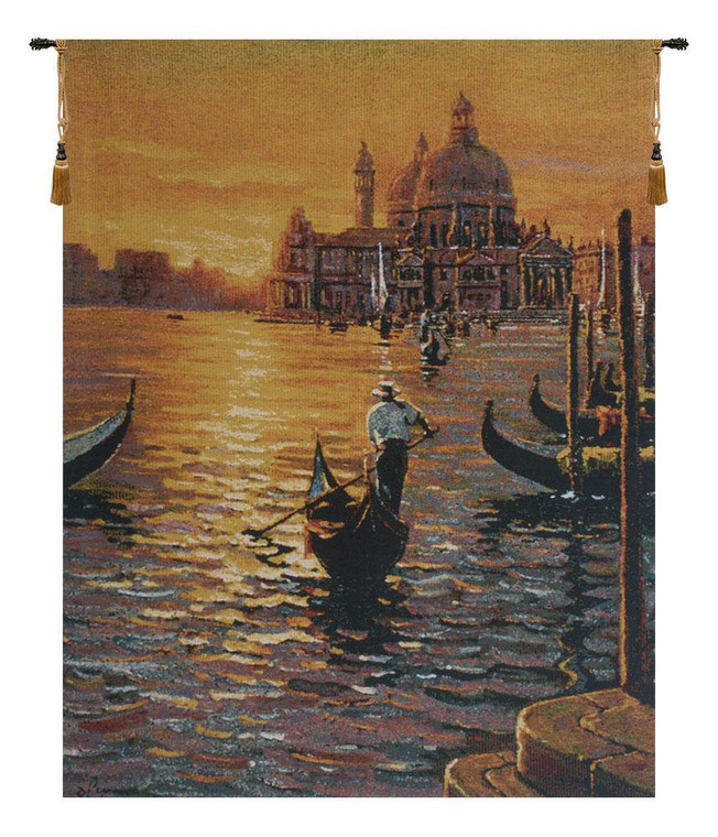 Days End At Venice Belgian Tapestry Wall Art WW-9217-13044