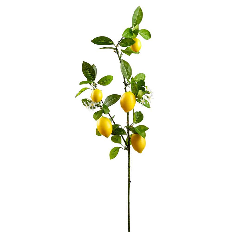 44" Lemon Branch Yellow (Pack Of 12) VSL044-YE By Silk Flower