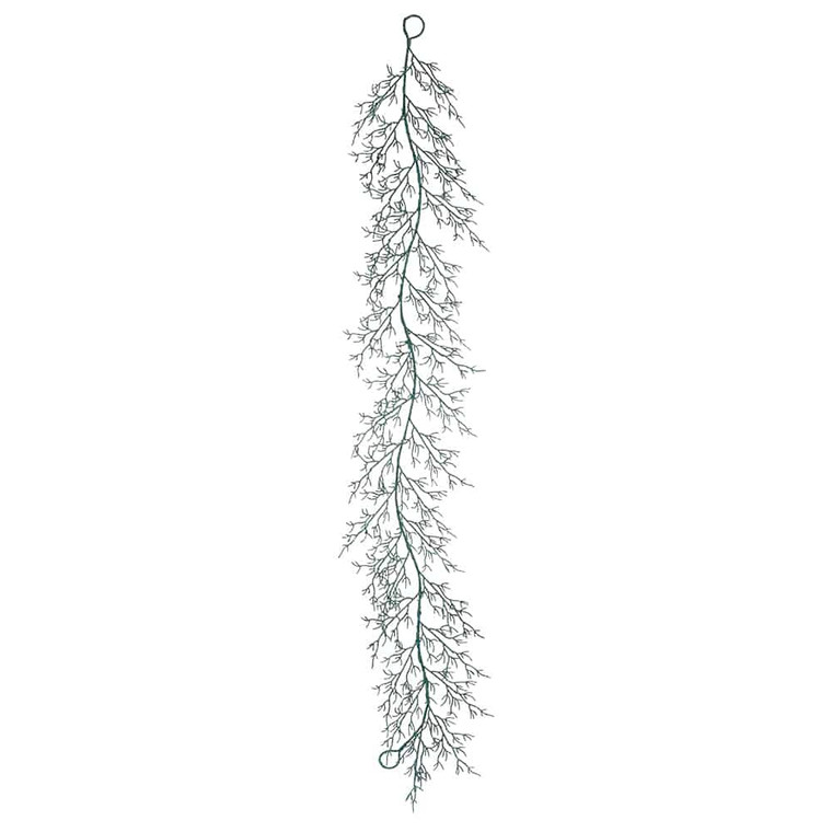 6' Glittered Plastic Twig Garland Teal (Pack Of 6) XAG206-TL By Silk Flower