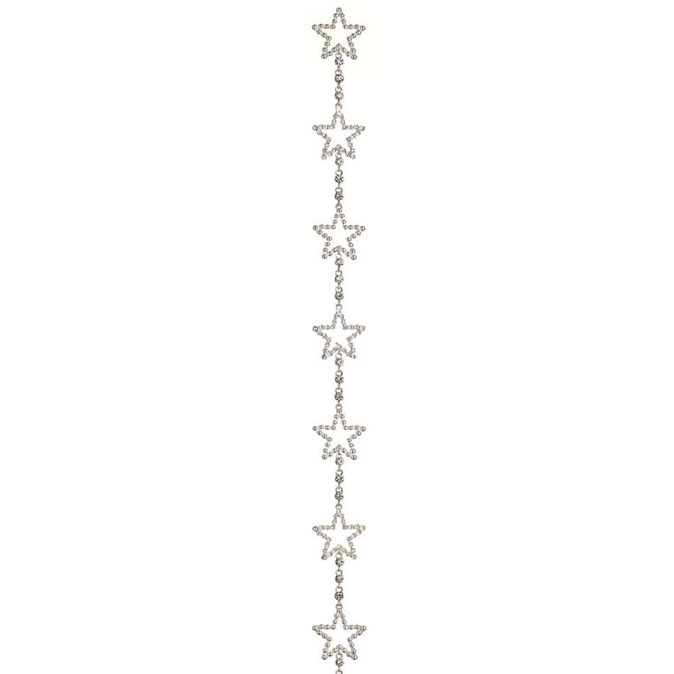 29" Star Garland Silver (Pack Of 12) XAG351-SI By Silk Flower