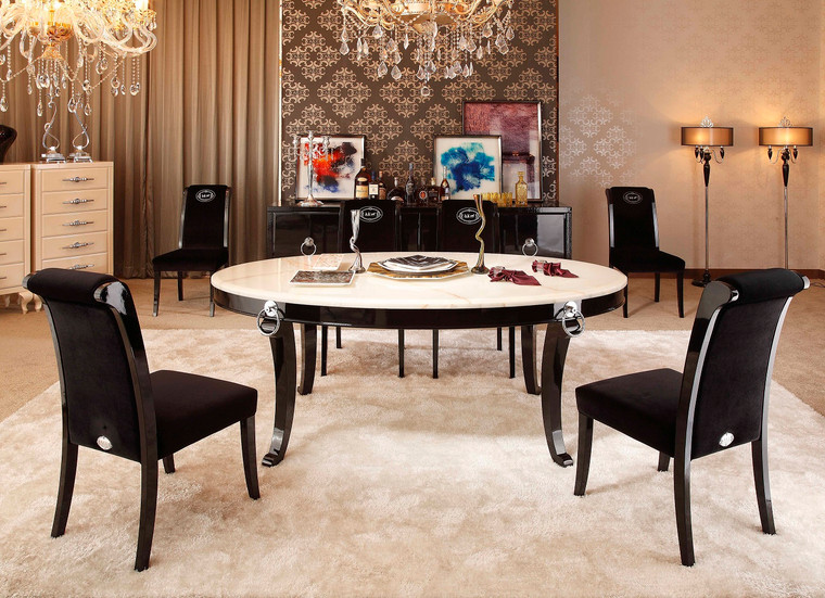 VIG A&X Bellagio - Luxurious Transitional Marble Dining Table VGUNRC831-202