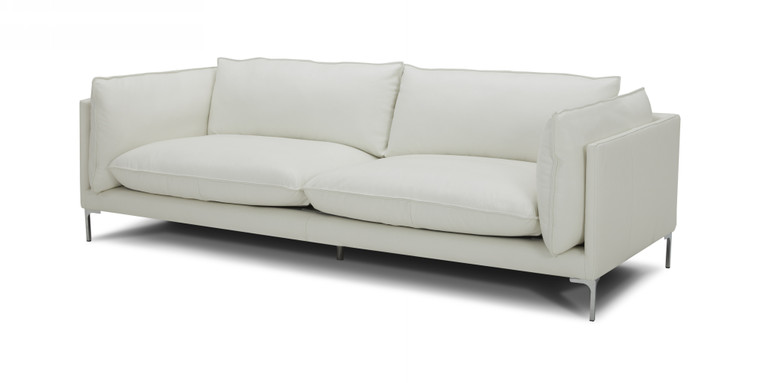 VIG Divani Casa Harvest - Modern White Full Leather Sofa VGKKKF2627-L2927-SOFA