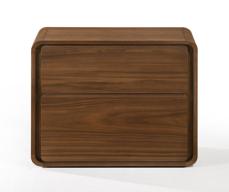 VIG Modrest Dustin - Modern Walnut Nightstand VGMABR-99-NS