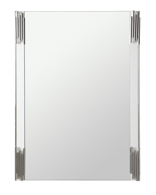 VIG Modrest Token - Modern White & Stainless Steel Mirror VGVCJ815-WHT-MIR