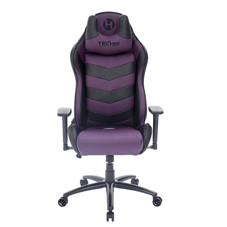 Techni Sport Ts-61 Ergonomic High Back Racer Style Video Gaming Chair, Purple/Black RTA-TS61-PPL-BK