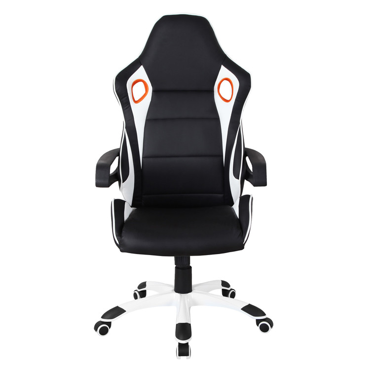 Techni Mobili Racing Style Home & Office Chair, Black RTA-2022-BK