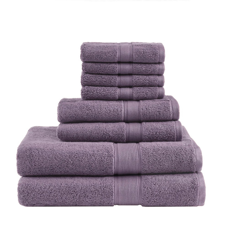 800Gsm 100% Cotton 8 Piece Towel Set  MPS73-469 By Olliix