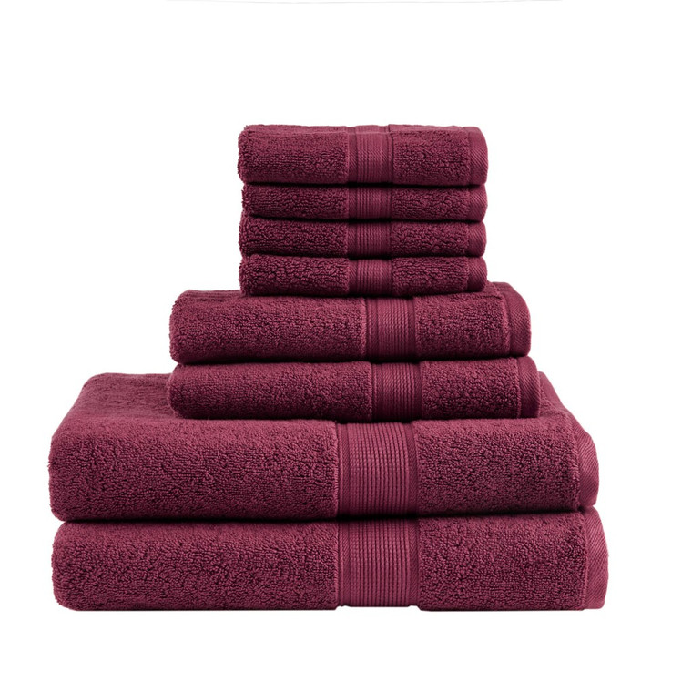 800Gsm 100% Cotton 8 Piece Towel Set  MPS73-471 By Olliix