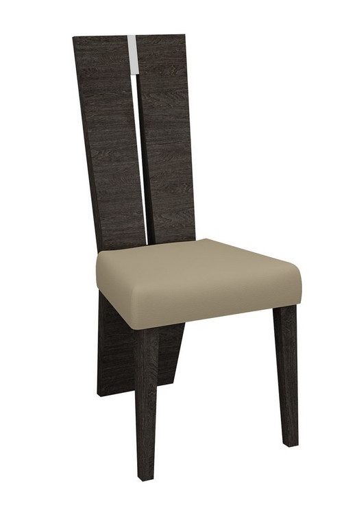 Homeroots Contemporary Sleek Gray Dining Chair 366217