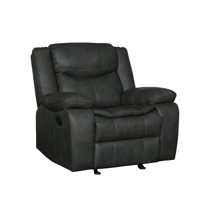 Homeroots 42" Gray Reclining Chair 366301