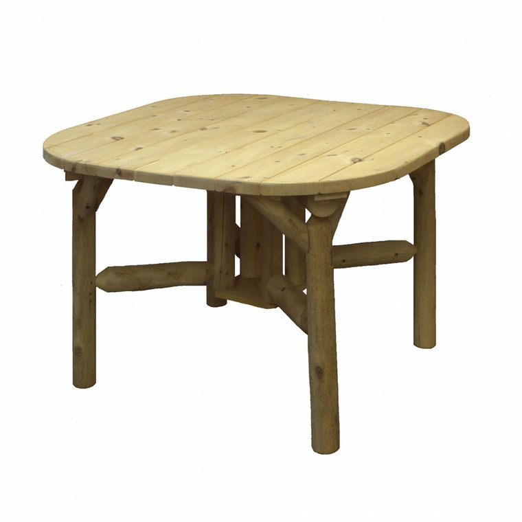 Homeroots 47" X 47" X 30" Natural Wood Round About Table 370293