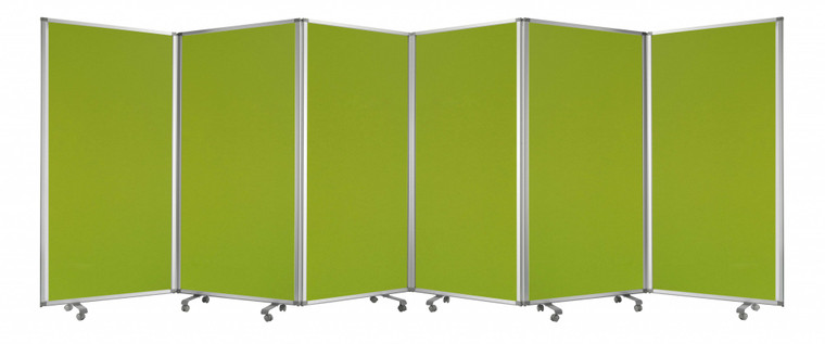 Homeroots 212" X 1" X 71" Green, Metal, 6 Panel, Screen 370382