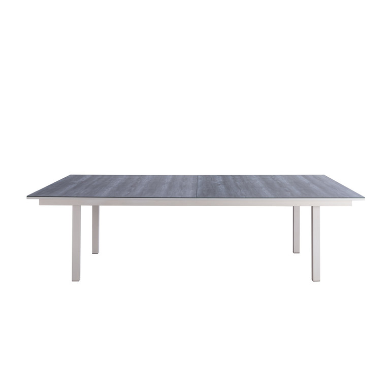 Homeroots 108" X 60" X 30" Light Gray Ceramic Dining And Table Tennis 372070