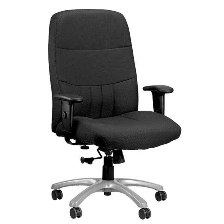 Homeroots 30" X 30.5" X 42" Black Fabric Chair 372345