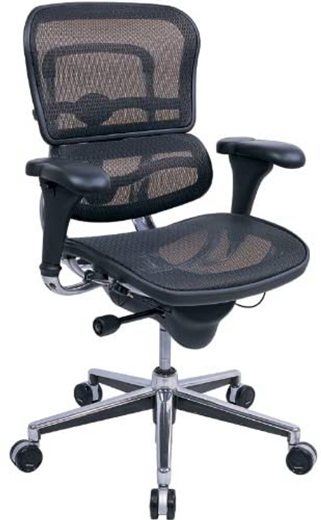 Homeroots 26.5" X 29" X 39.5" Black Mesh Chair 372402