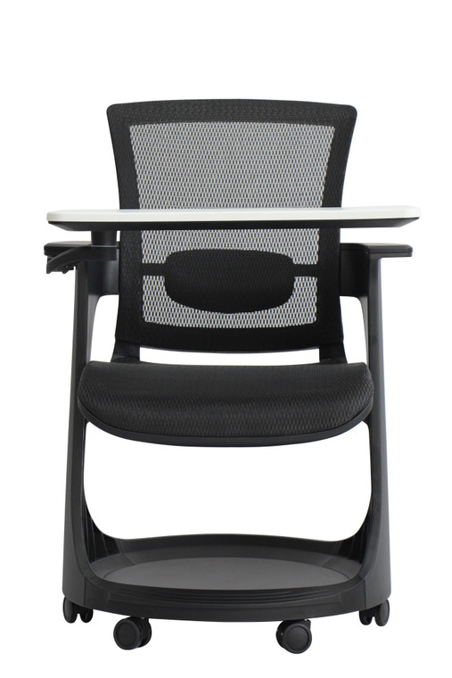 Homeroots 25" X 25.4" X 36.8" Black Mesh Seat And Back Chair 372442