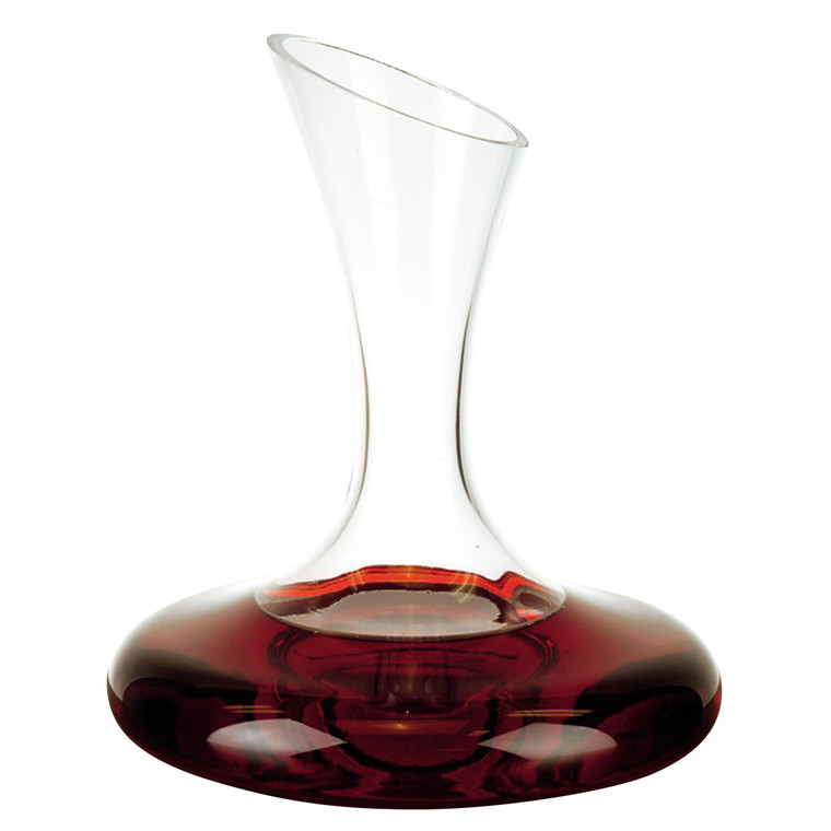 Homeroots 2" X 7.5" X 9.5" Mouth Blown Crystal Lead Free Wine Carafe 32 Oz. 375882