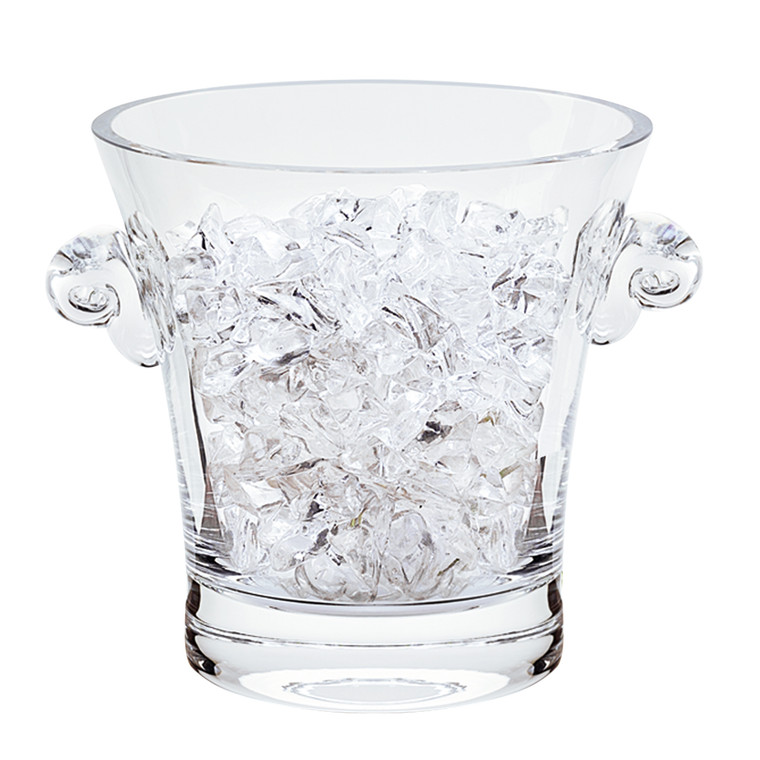 Homeroots 6" Mouth Blown Crystal Ice Bucket 376161