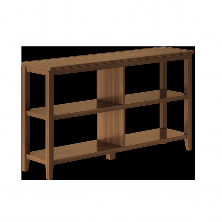 Homeroots 30" Bookcase With 2 Shelves In Walnut 379940