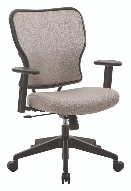 Office Star Deluxe 2 To 1 Mechanical Height Adjustable Arms Chair In Latte Fabric - Latte 213-J11N1W
