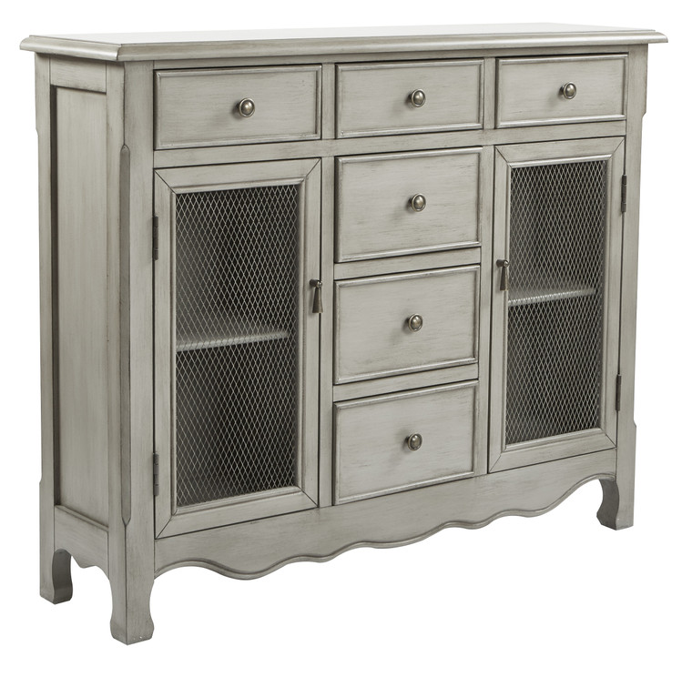 Office Star Ashfield Storage Console Table - Taupe BP-AFLDCSL-FR2