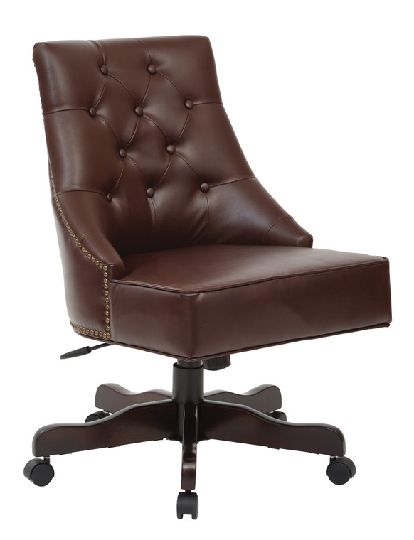 Office Star Rebecca Office Chair - Cocoa BP-REBEX-BD24
