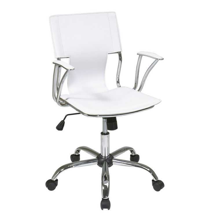 Office Star Dorado Office Chair - White DOR26-WH