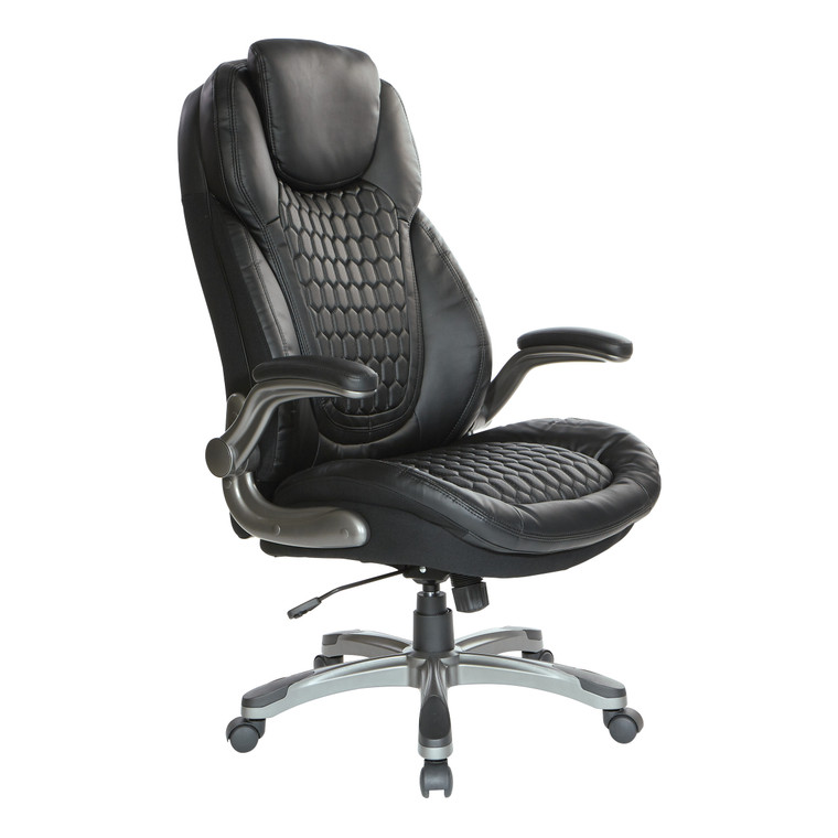 Office Star Executive High Back Chair - Black ECH620867-EC3