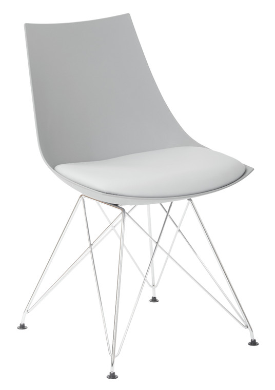Office Star Eiffel Bistro Chair - Grey (Set Of 2) EFLC2-2