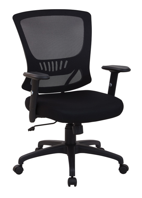 Office Star Mesh Back And Seat Locking Tilt Task Chair - Black EM91027-3