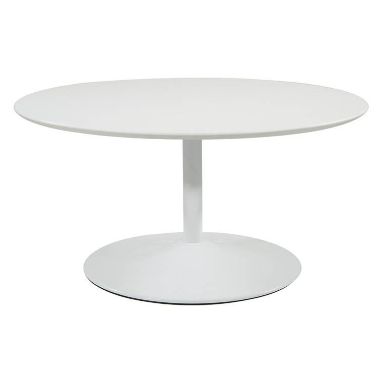 Office Star Flower Coffee Table - White FLWA2140-WHT