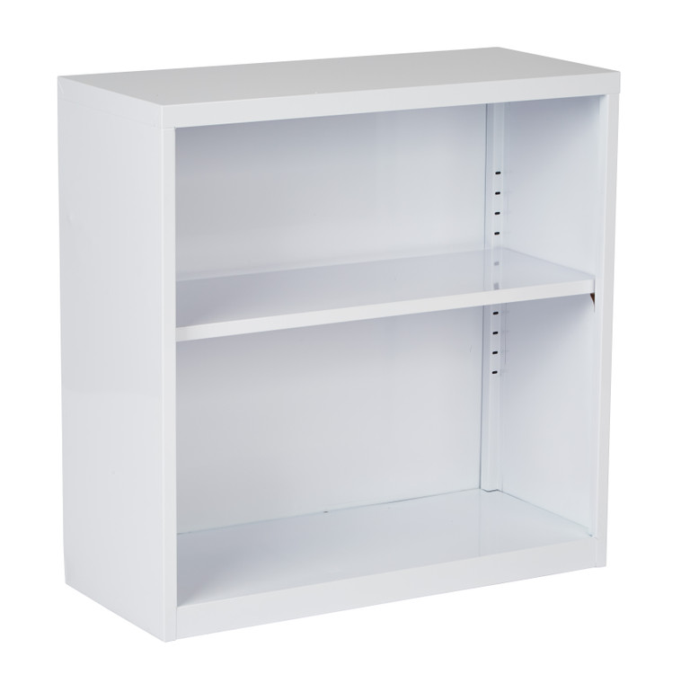Office Star Metal Bookcase - White HPBC11