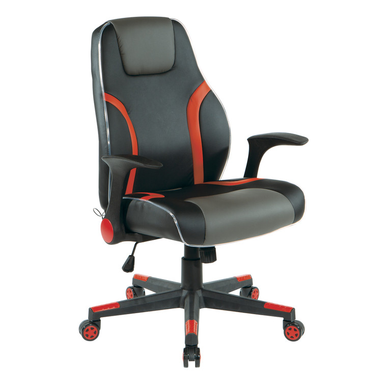 Office Star Input Gaming Chair - Black / Red INP25-RD