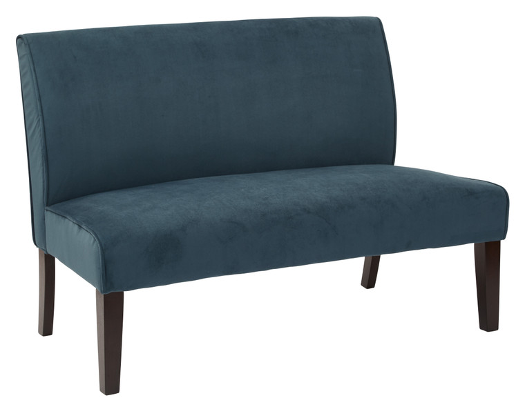 Office Star Laguna Loveseat - Azure Velvet LAG52-V14