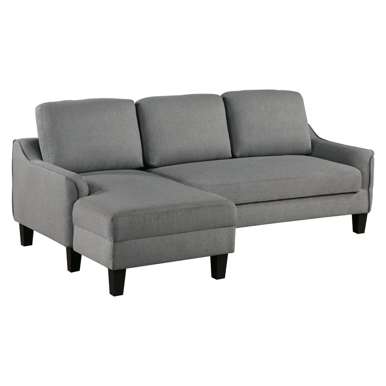 Office Star Lester Chaise Sofa - Grey LST55S-G46