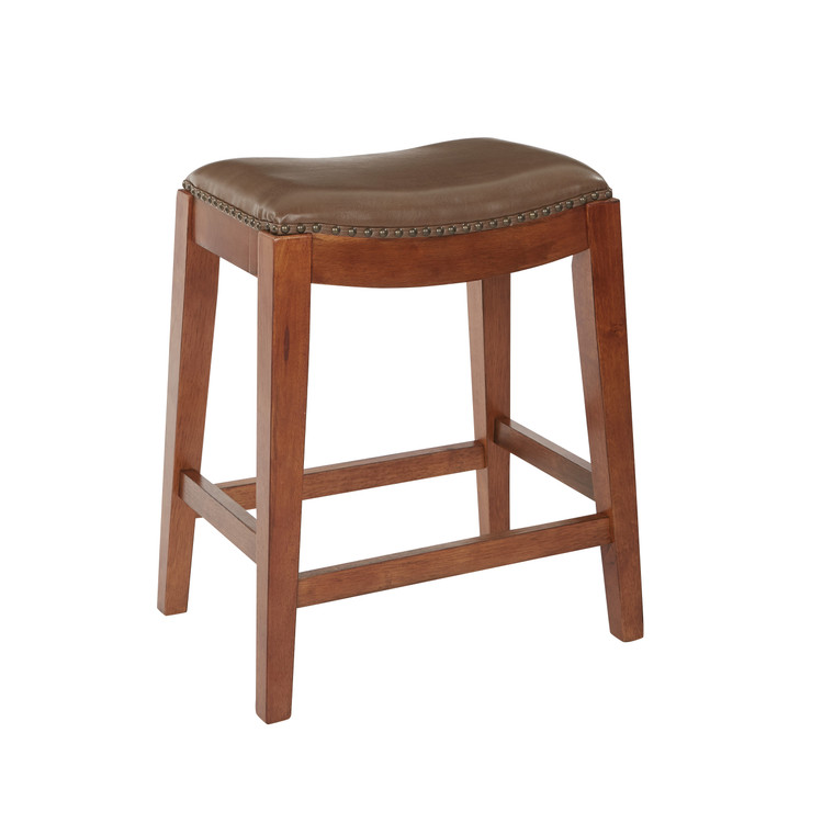 Office Star Metro 24" Saddle Stool - Molasses MET1524-BD23