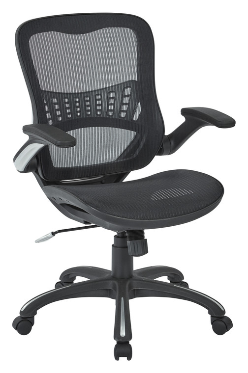 Office Star Mesh Seat And Back Manager'S Chair - Black 69906-3