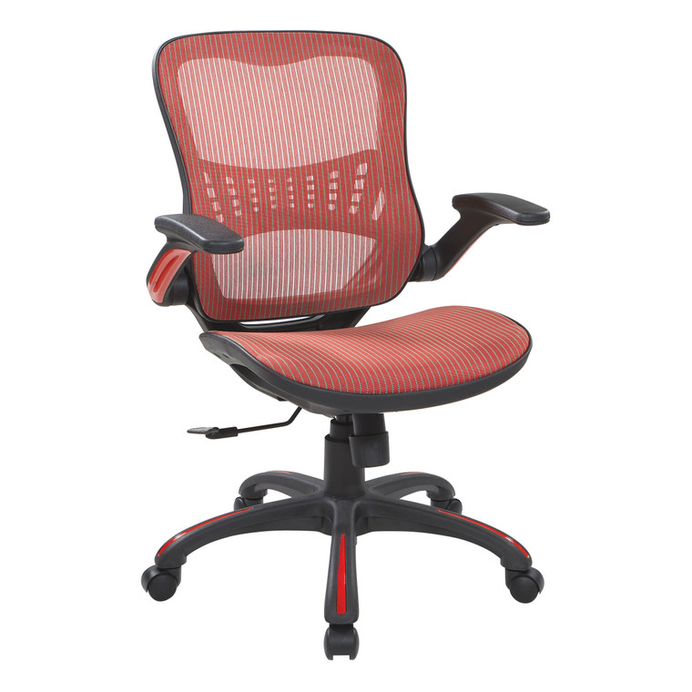 Office Star Mesh Seat And Back Manager'S Chair - Red 69906-9