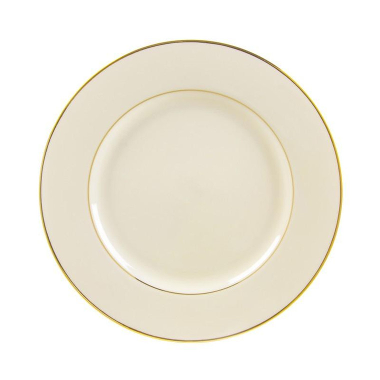 10 Strawberry Street Cream Double Gold 10.75" Dinner Plates- Pack Of 24 CGLD0001