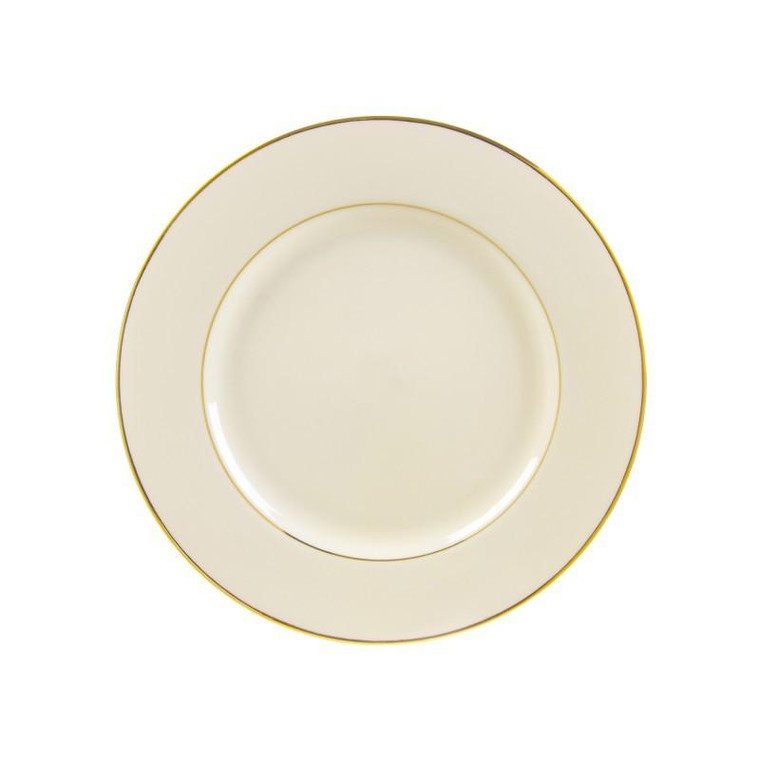 10 Strawberry Street Cream Double Gold 9.13" Luncheon Plates- Pack Of 24 CGLD0002